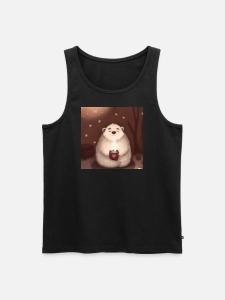 Fluffiges Tierchen - Männer Premium Bio Tank Top - Schwarz
