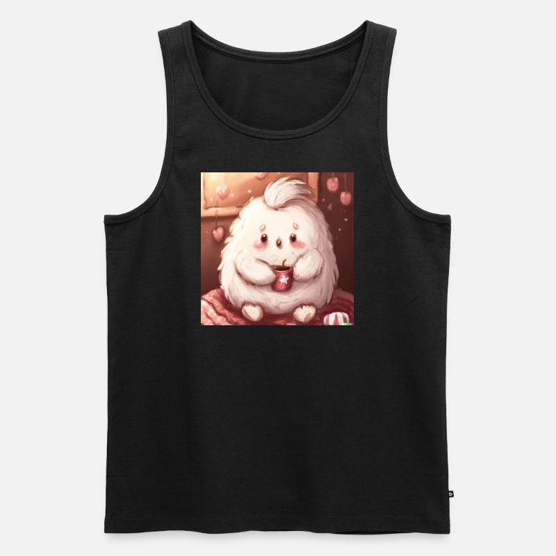 Fluffiges Tierchen - Männer Premium Bio Tank Top - Schwarz