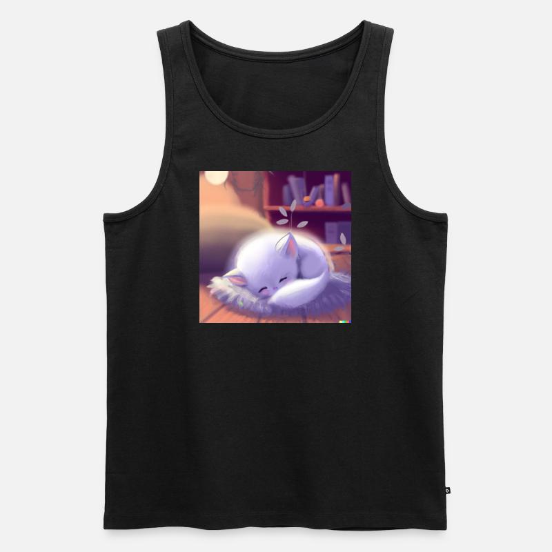Fluffiges Tierchen - Männer Premium Bio Tank Top - Schwarz