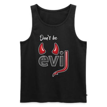 Don't be evil - Devil's Horns - Men's Premium Organic Tank Top - black - Front - AI Model Male 178 light (178cm)