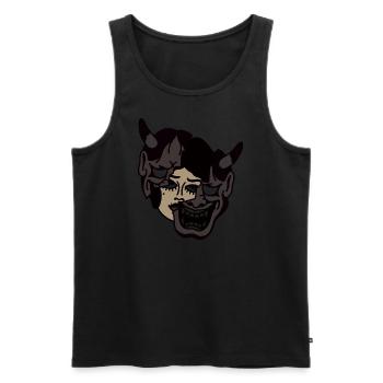 sounds in my head - Men's Premium Organic Tank Top - black - Front - AI Model Male 178 light (178cm)