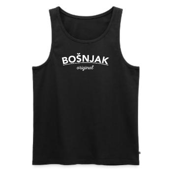 Bosnjak Bosnien Herzegowina Bosnjaci - Männer Premium Bio Tank Top - Schwarz - Vorne - Michal (187cm)