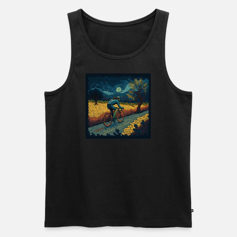 Rennrad - Männer Premium Bio Tank Top - Schwarz