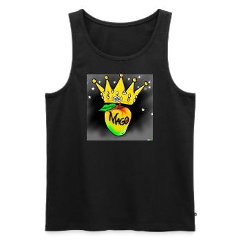 Mago König - Männer Premium Bio Tank Top - Schwarz - Vorne - Michal (187cm)