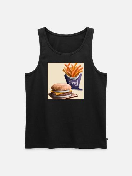 Bürger Menu - Männer Premium Bio Tank Top - Schwarz