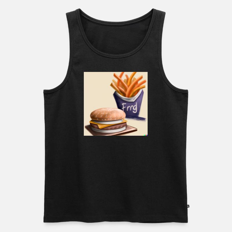Bürger Menu - Männer Premium Bio Tank Top - Schwarz