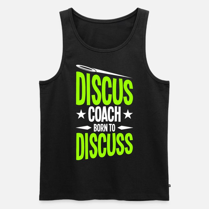 Diskuswurf Diskuswerfer Leichtathletik Diskus - Männer Premium Bio Tank Top - Schwarz