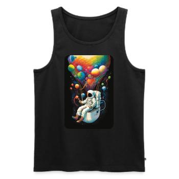 skate worm design #201 - Männer Premium Bio Tank Top - Schwarz - Vorne - Michal (187cm)