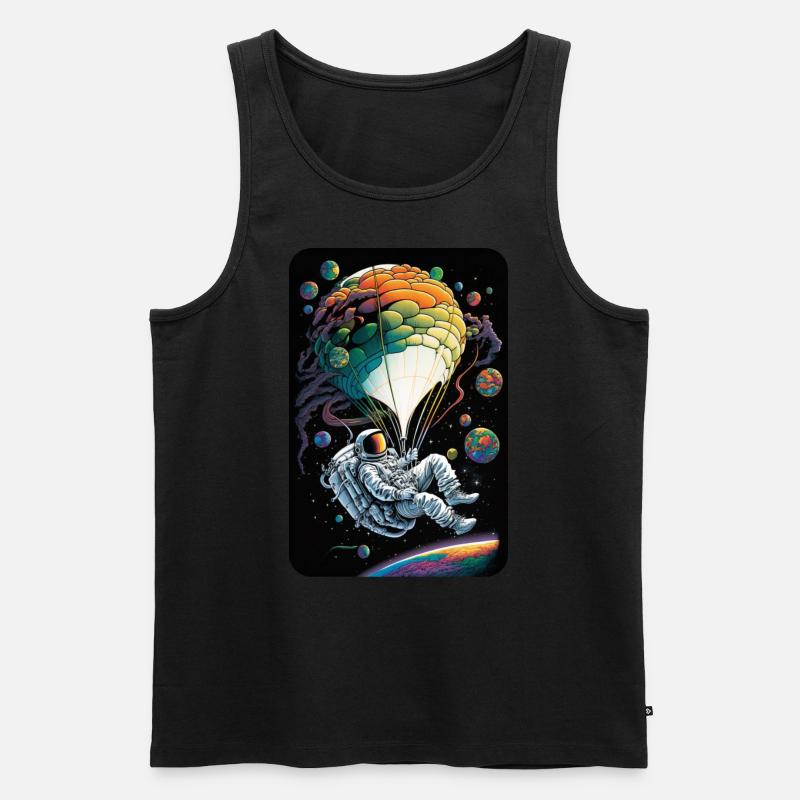 skate worm design #343 - Männer Premium Bio Tank Top - Schwarz