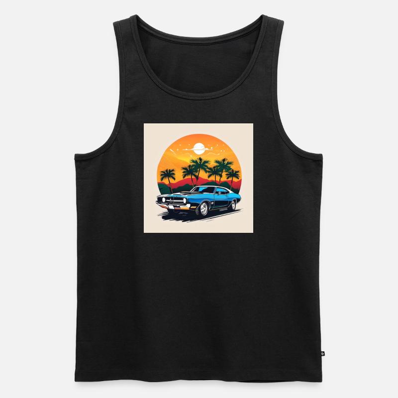 auto - Männer Premium Bio Tank Top - Schwarz