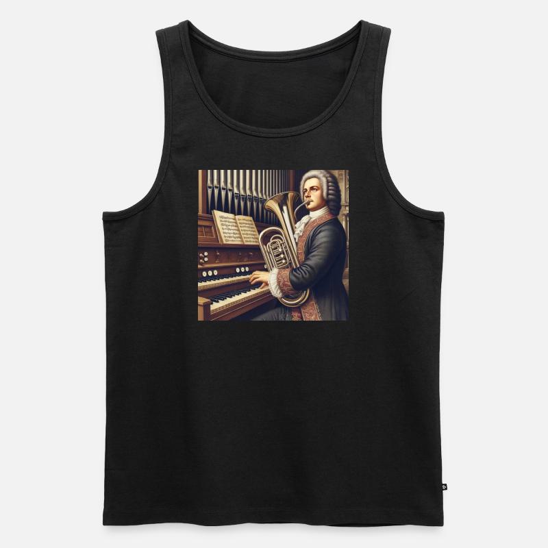 Bach Tuba 3 - Männer Premium Bio Tank Top - Schwarz