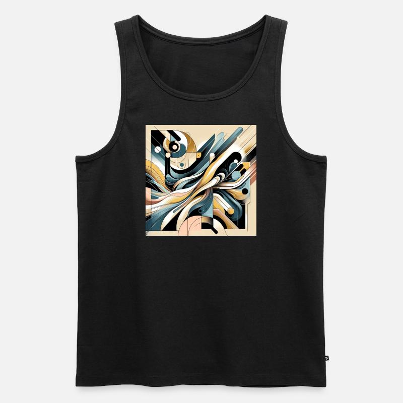 modern style4 - Männer Premium Bio Tank Top - Schwarz