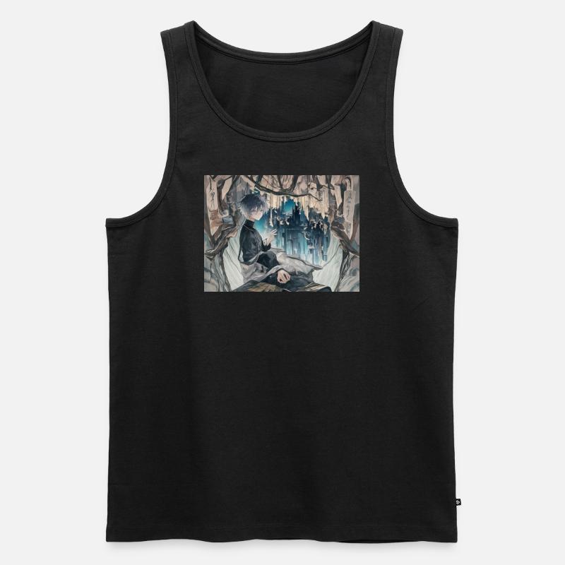 Anime - Männer Premium Bio Tank Top - Schwarz