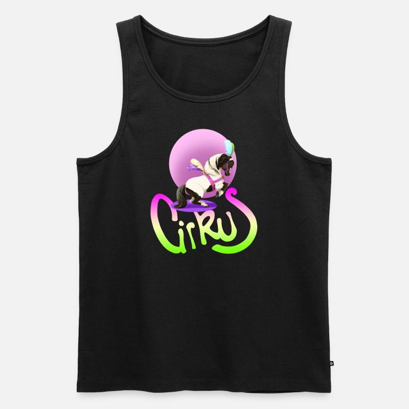 Circus Pony - Männer Premium Bio Tank Top - Schwarz