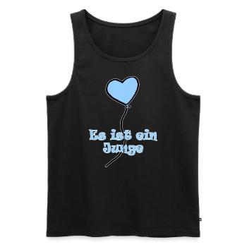 Blue Balloon Boy Gender Baby Child - Men's Premium Organic Tank Top - black - Front - Michal (187cm)