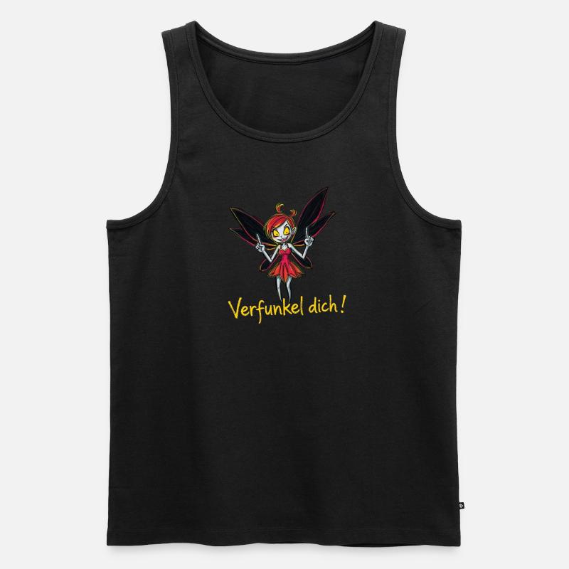 Verfunkel dich! - Männer Premium Bio Tank Top - Schwarz