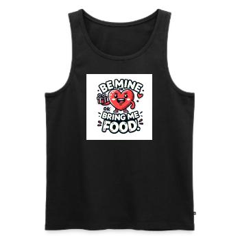 Funny Valentine's Day - Männer Premium Bio Tank Top - Schwarz - Vorne - Michal (187cm)