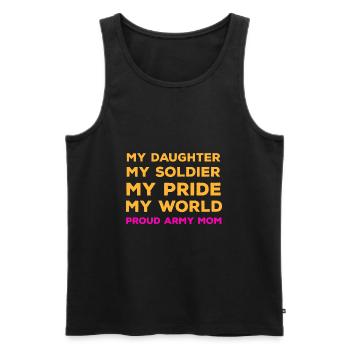 My Daughter My Soldierfunny Quote Hero Hero Ar - Men's Premium Organic Tank Top - black - Front - Michal (187cm)