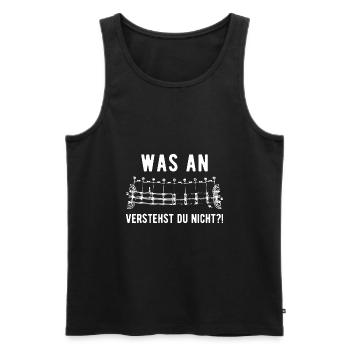 Straßenbauer Bauingenieur Straßenbau Geschenk - Männer Premium Bio Tank Top - Schwarz - Vorne - Michal (187cm)