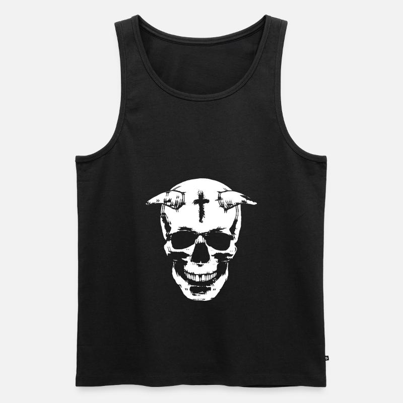 Devil - Men's Premium Organic Tank Top - black