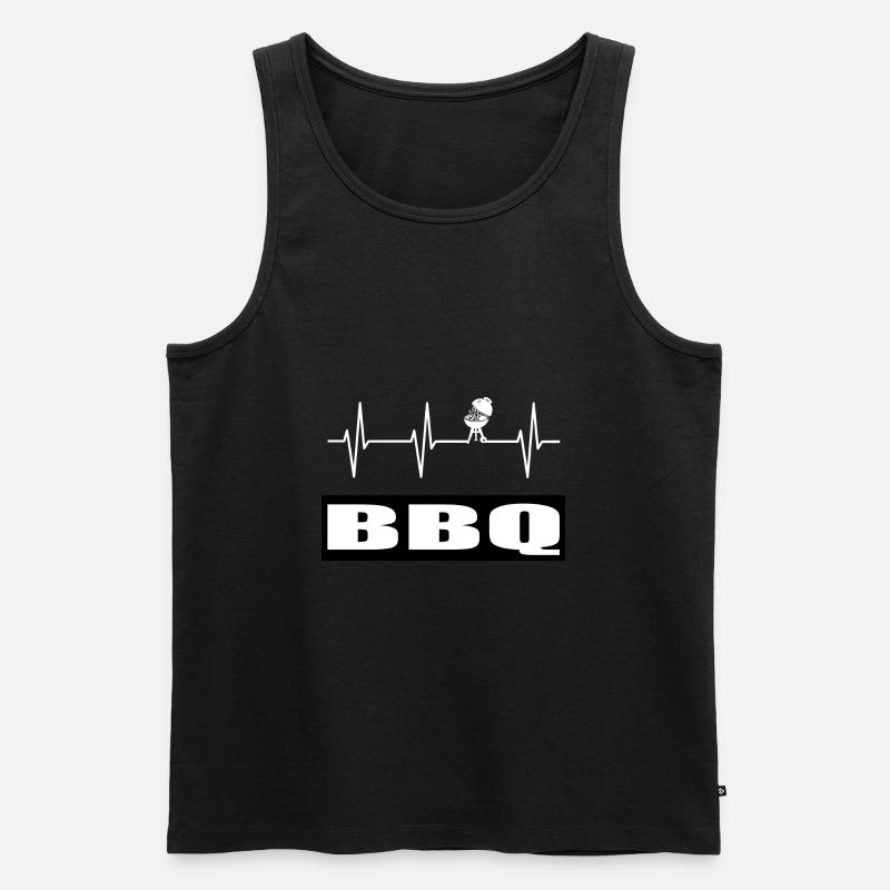 BBQ - Männer Premium Bio Tank Top - Schwarz