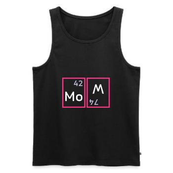 Mom (Molybdän, Wolfram verdreht) - Männer Premium Bio Tank Top - Schwarz - Vorne - AI Model Male 178 light (178cm)