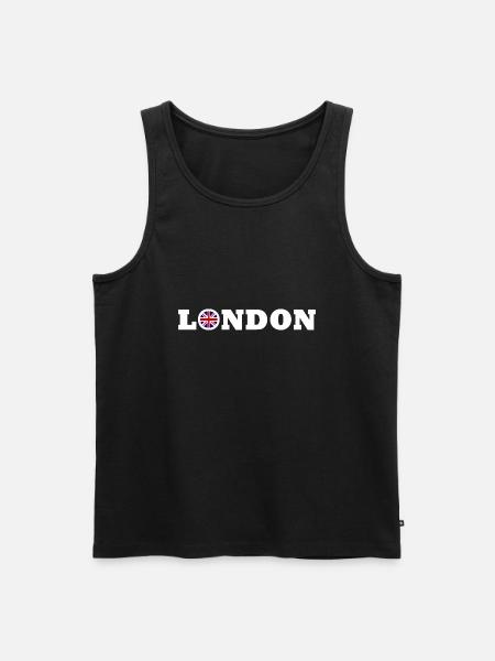 Londres - Débardeur bio Premium Homme - noir