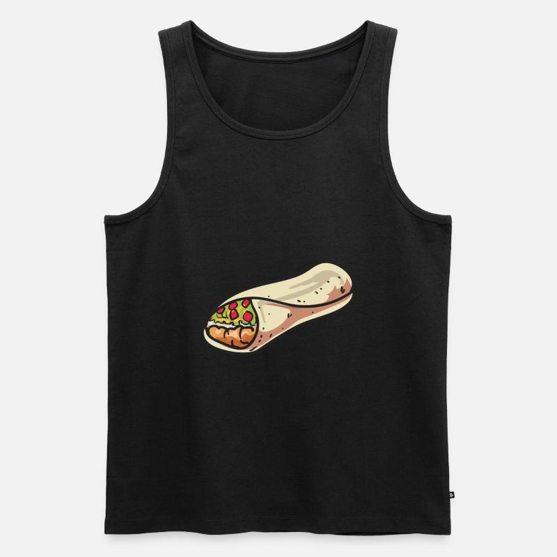 burrito - Men's Premium Organic Tank Top - black