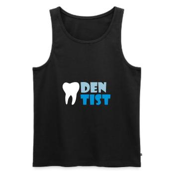 Dentiste (dent) - Débardeur bio Premium Homme - noir - Devant - Michal (187cm)