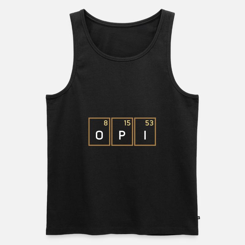 Sauerstoff, Phosphor, Iod - Männer Premium Bio Tank Top - Schwarz