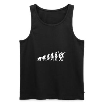 Danse de couple Danseurs de danse Salle de bal Tango - Débardeur bio Premium Homme - noir - Devant - AI Model Male 178 light (178cm)