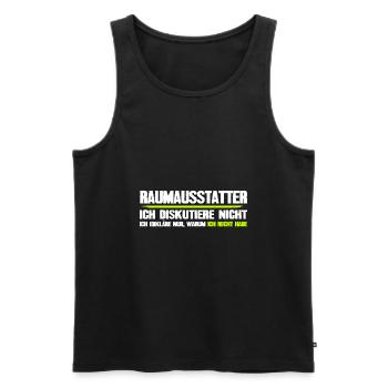 Interior Decorator Gift Funny Saying - Men's Premium Organic Tank Top - black - Front - Michal (187cm)