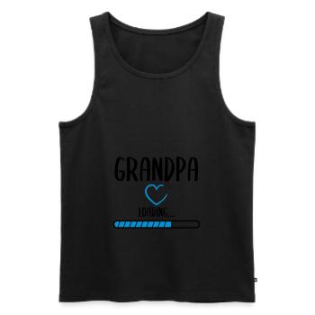 Grandpa surprise - Men's Premium Organic Tank Top - black - Front - Michal (187cm)