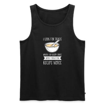 Saponification. For soap manufacturers and - Men's Premium Organic Tank Top - black - Front - Michal (187cm)