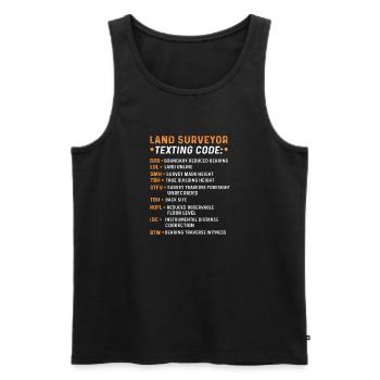 Kartograph. Grundstücksprüfer. Landvermesser - Männer Premium Bio Tank Top - Schwarz - Vorne - Michal (187cm)