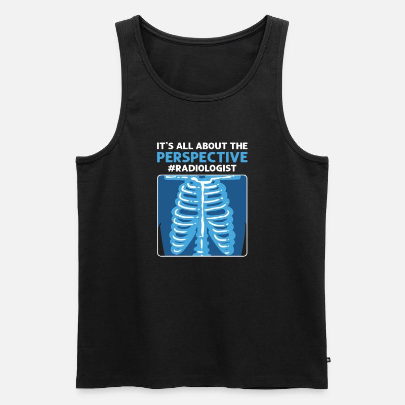 Perspective matters. X-ray assistant - Men's Premium Organic Tank Top - black