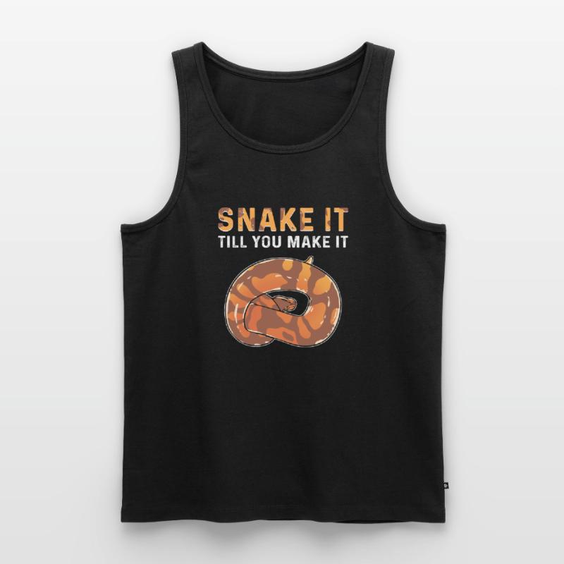 Queue until you make it. Royal Python Men's Premium Organic Tank Top