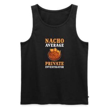 Nacho Average Privatdetektiv. Mexiko Geheimspion - Männer Premium Bio Tank Top - Schwarz - Vorne - Michal (187cm)