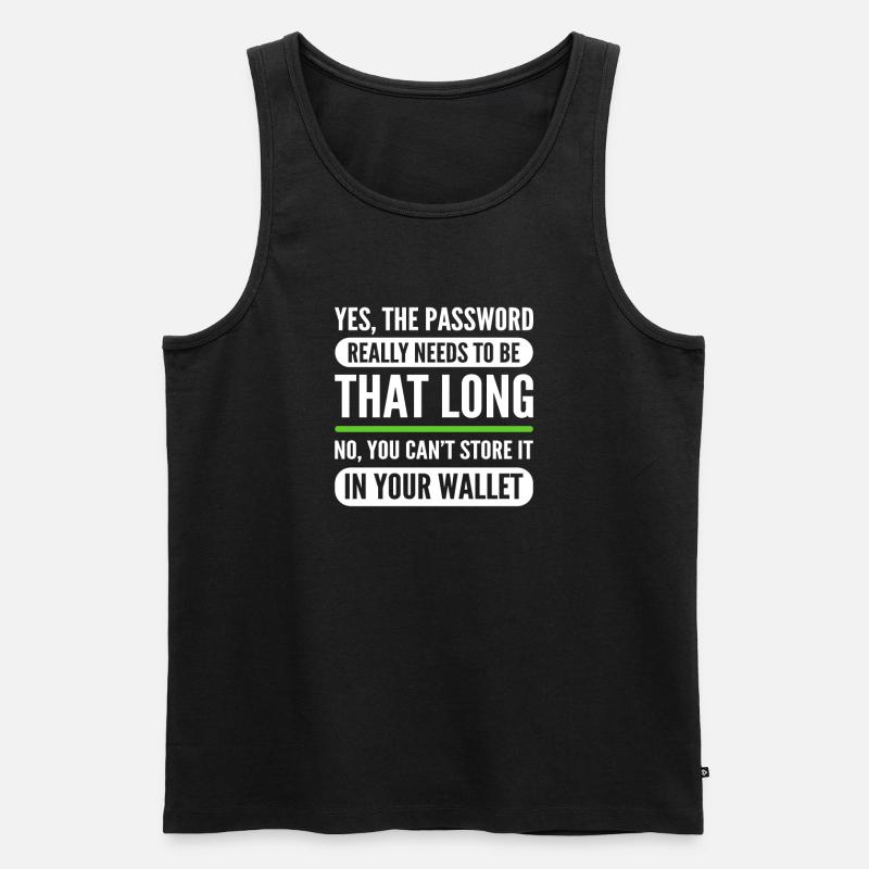 White Hat Hacker. Cyber-krieger. - Männer Premium Bio Tank Top - Schwarz