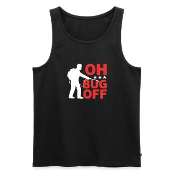 Oh Bug Off. Kammerjäger. Schädlingsbekämpfung - Männer Premium Bio Tank Top - Schwarz - Vorne - AI Model Male 178 light (178cm)