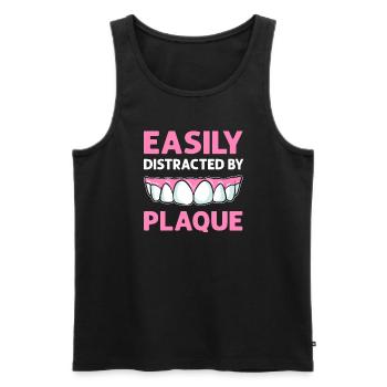 Leicht Durch Plaque Abgelenkt. Zahntechniker - Männer Premium Bio Tank Top - Schwarz - Vorne - Michal (187cm)