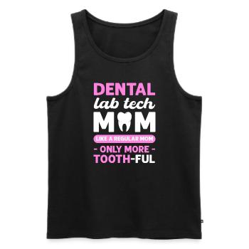 Dental nut. Like a normal mother, - Men's Premium Organic Tank Top - black - Front - AI Model Male 178 light (178cm)