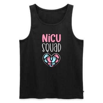 NICU squad. Pediatrician - Men's Premium Organic Tank Top - black - Front - AI Model Male 178 light (178cm)