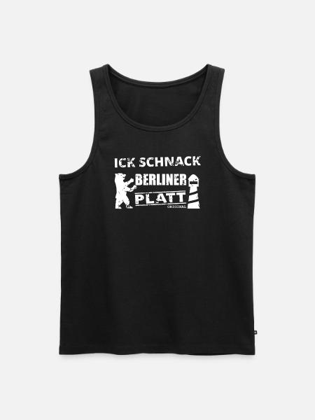 Berlin Low German - Men's Premium Organic Tank Top - black