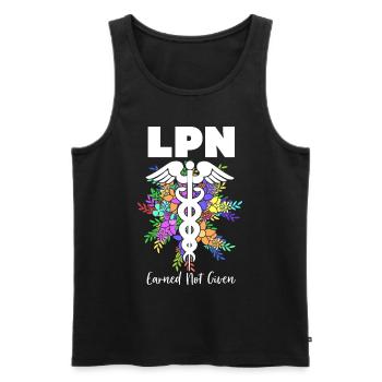 Nurse Nurse Nurse - Men's Premium Organic Tank Top - black - Front - AI Model Male 178 light (178cm)