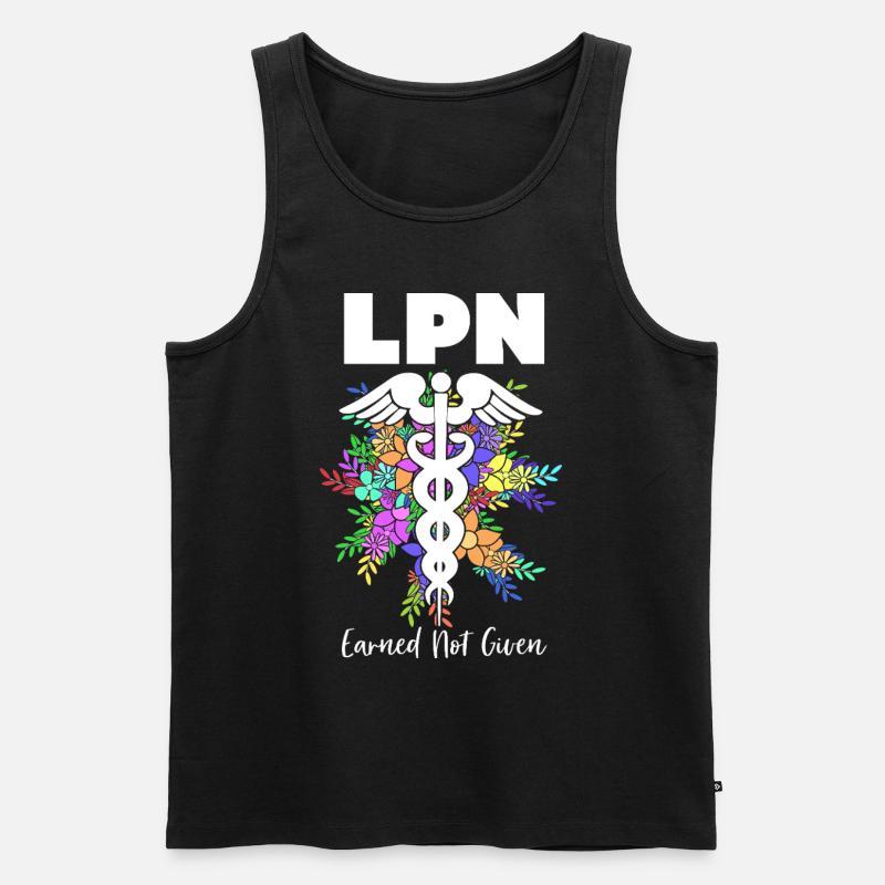 Krankenpflegerin Krankenschwester Krankenpfleger - Männer Premium Bio Tank Top - Schwarz