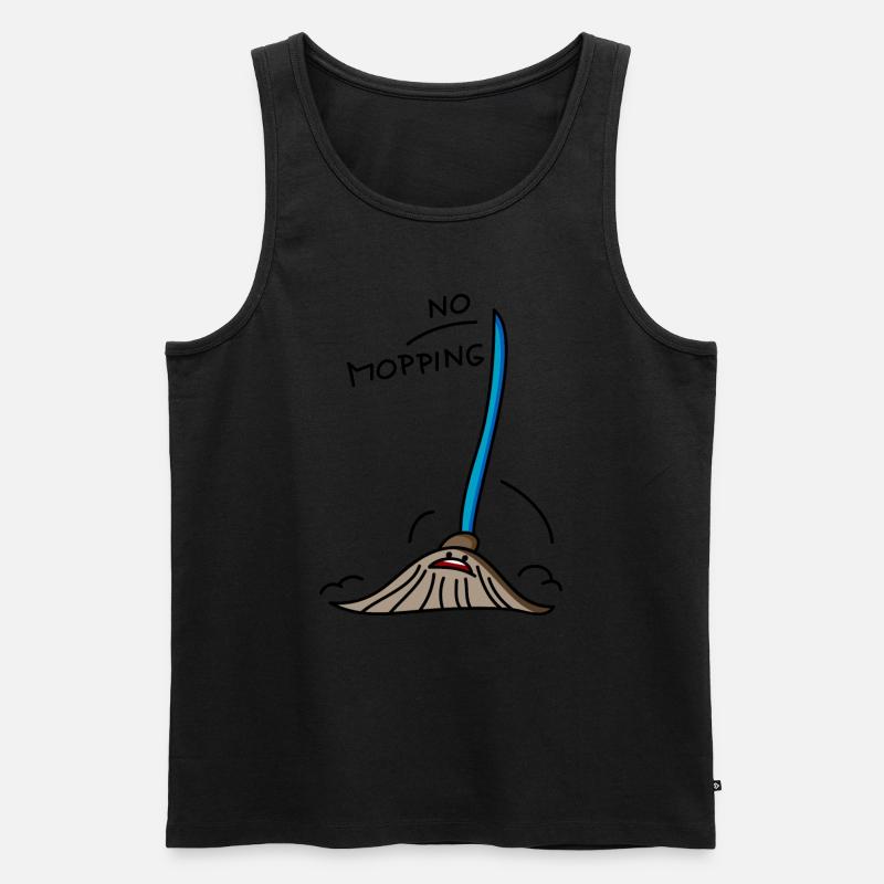 Kein Mobbing - Männer Premium Bio Tank Top - Schwarz