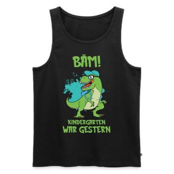 Schulanfang Geschenke Einschulung Erste Klasse - Männer Premium Bio Tank Top - Schwarz - Vorne - Michal (187cm)