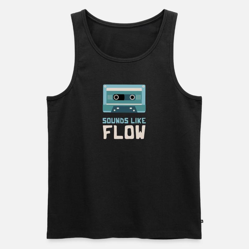 SOUNDS LIKE FLOW - Männer Premium Bio Tank Top - Schwarz