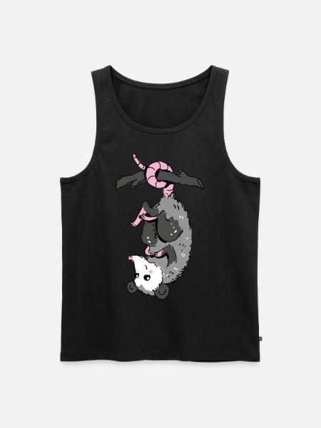 Opossum - Männer Premium Bio Tank Top - Schwarz